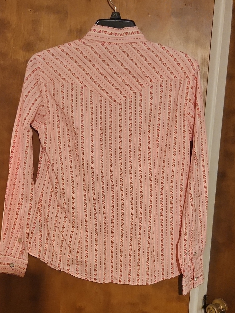 High Noon Ranchwear Women's Pink Striped Button-Down Shirt - Picture 5 of 5